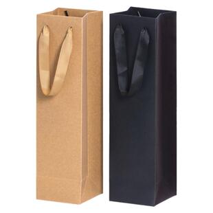 定制红酒手提袋葡萄酒袋子单支双瓶装礼品袋定做酒瓶保温杯礼物袋