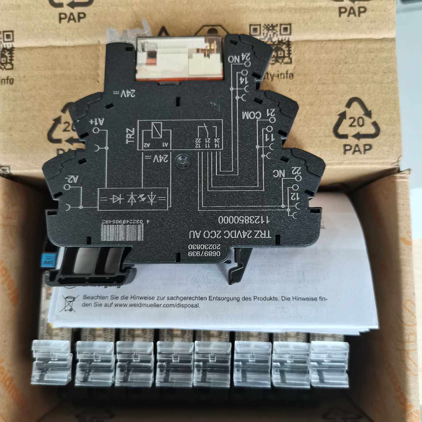 议价全新魏德米勒继电器TRZ 24VDC 2CO AU 1123850000 - 实物图