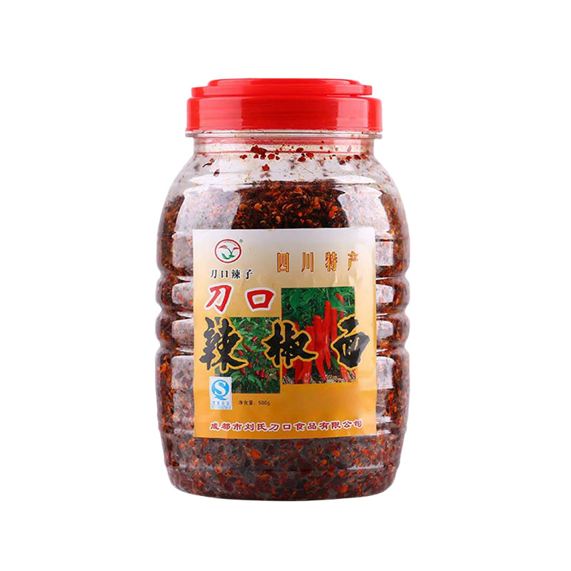 刀口辣子油辣椒面500g四川特产拌菜烧菜香辣棒棒鸡调味料包装贵州