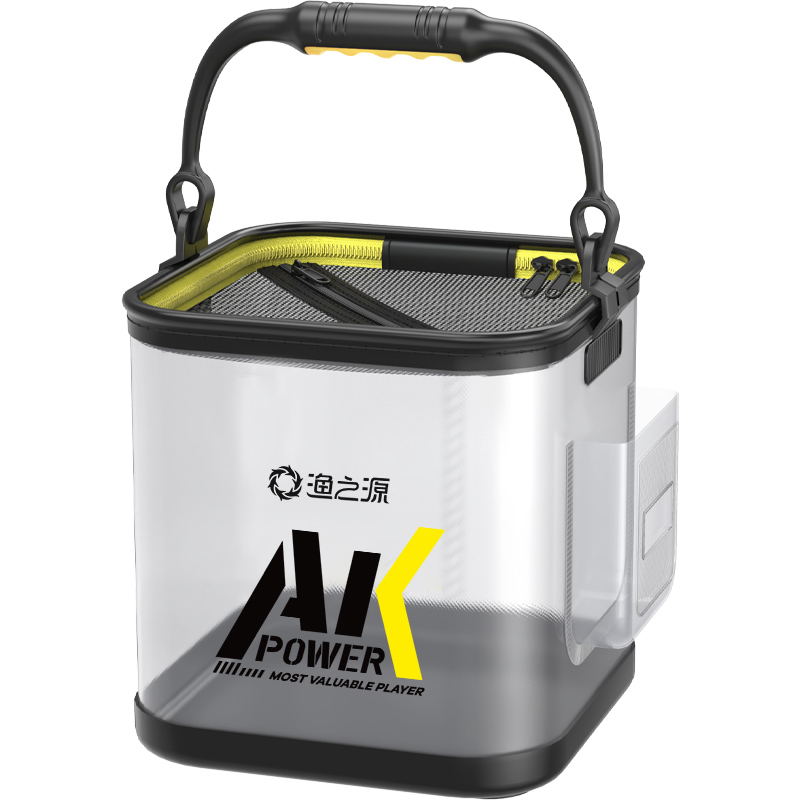 渔之源AK钓鱼打水桶新型折叠鱼桶专用新款小路亚活鱼桶钓鱼桶鱼篓