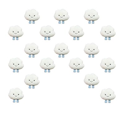 家居创意棉花白云装饰门帘儿童房立体云朵挂帘饰品免打孔墙面吊饰