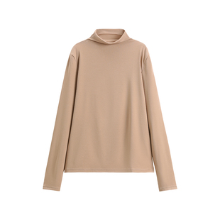 芬腾保暖内衣女士秋冬长袖秋衣修身单件上衣冬天半高领内穿打底衫