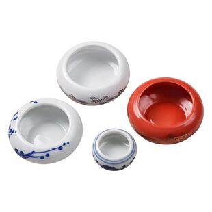 成竹堂陶瓷文房四宝笔洗笔山笔搁印泥书法毛笔专用笔洗缸洗笔器陶瓷笔山陶瓷笔搁陶瓷笔洗写毛笔字文房套装