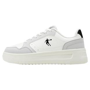 乔丹厚底小白鞋女鞋2025新款冬季加绒百搭低帮鞋子增高板鞋运动鞋