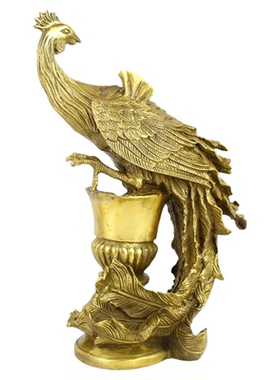龙凤呈祥客厅凤凰纯铜中式
