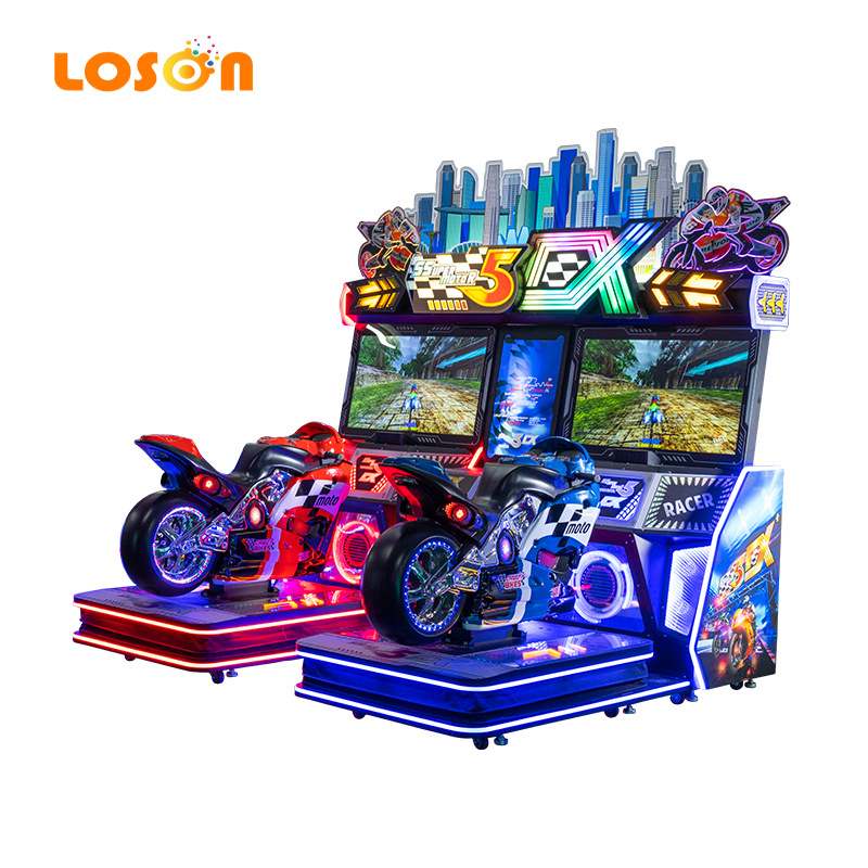 投币摩托车赛车游戏机全民5超级3d大型商用模拟闯关电玩城游戏机