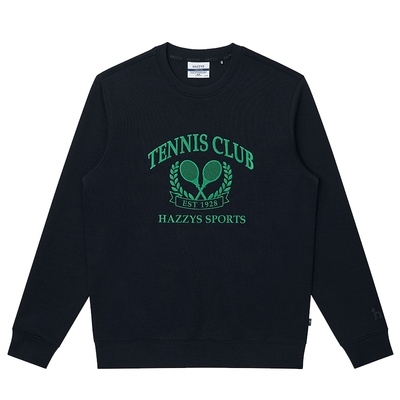 hazzys男士圆领宽松卫衣