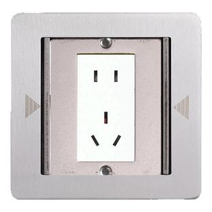 双开门隐藏式不锈钢地插五孔电话网络高清HDMI音频话筒地面插座