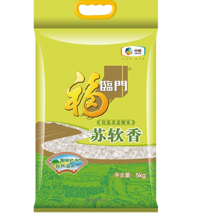 福临门大米苏软香5kg*1袋苏北粳米10斤宜做饭煮粥小规格