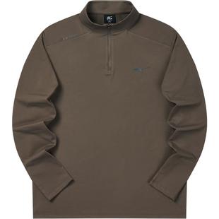 鸿星尔克长袖t恤男冬季新款男士加厚保暖跑步训练服运动上衣卫衣