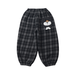 女童加绒加厚裤子冬装儿童洋气时髦休闲裤女宝宝一条过冬棉裤外穿