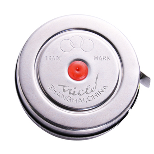 三圈不锈钢外壳钢卷尺迷你小卷尺子1米2米3米5米公制高精度测量