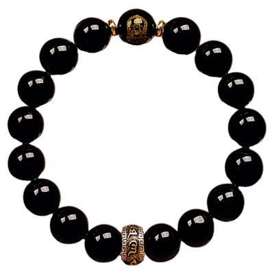【灵隐正品】本命佛黑曜石手链