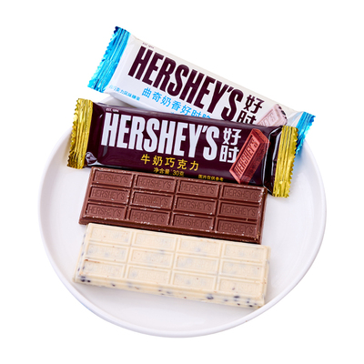 好时牛奶巧克力块黑巧进口