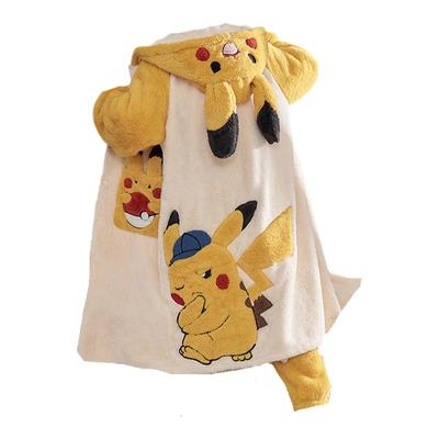 秋冬季珊瑚绒男睡袍加绒加绒冬天