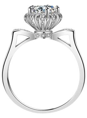 群镶猫耳朵戒指甜美小众设计