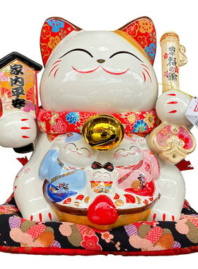 金石工坊家内平安招财猫客厅摆件