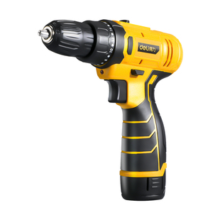 得力多功能电钻电动螺丝刀锂电转工具手枪钻家用充电式打孔手电钻