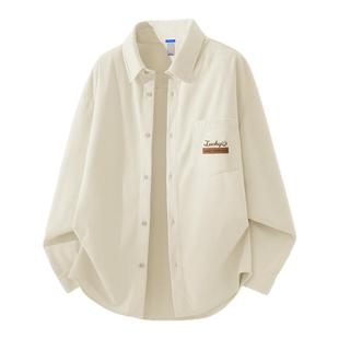 马克华菲灯芯绒衬衫男士春秋季百搭休闲美式上衣男款长袖外套潮X