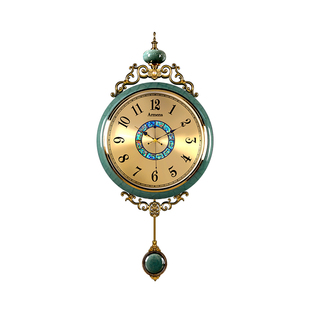 2026新款欧式复古挂钟轻奢客厅家用钟表艺术挂表高级创意挂墙时钟