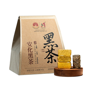 五虎安化黑茶免撬小金砖官方旗舰正品原产直销袋装黑茶送礼