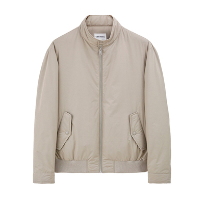 轻盈保暖白鹅绒哈灵顿羽绒服外套