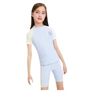 Keep儿童泳衣女童2026新款分体中大童泡温泉专业训练防晒游泳套装