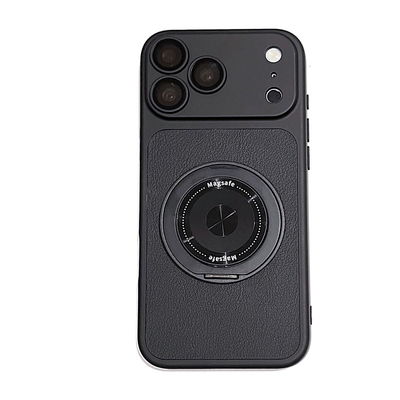 18勃艮第红适用iphone18pro手机壳苹果18promax新款360旋转带支架17荔枝皮纹16保护套15高级全包防摔外壳1413