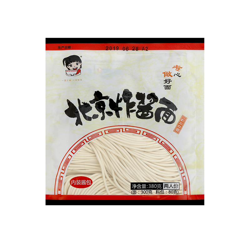 一町北京炸酱面条 380g两人份半干面拉面 汤面 拌面 带酱包方便