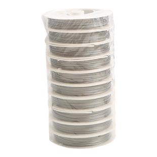 20米不锈钢丝线绳包胶串珠引线手工diy蜂巢退火软丝缠花材料配件