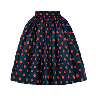 猫布制造别致绝美半身裙女2025年新款春秋款蓝色在逃公主风蓬蓬裙