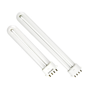 台灯灯管u型四针荧光灯管三基色护眼灯管9W11W学生宿舍寝室床头灯