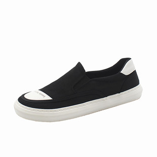 布鞋男款夏季薄款透气男鞋2024新款一脚蹬懒人休闲帆布鞋男士鞋子