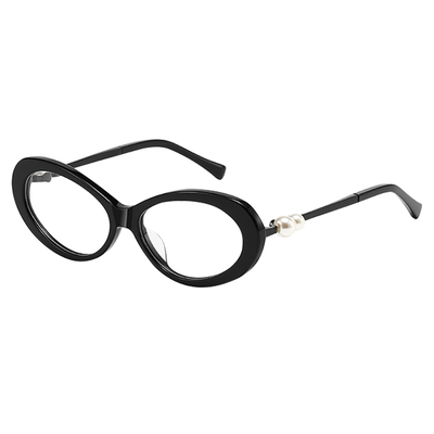 GM书呆子限定珍珠镜腿猫眼眼镜框