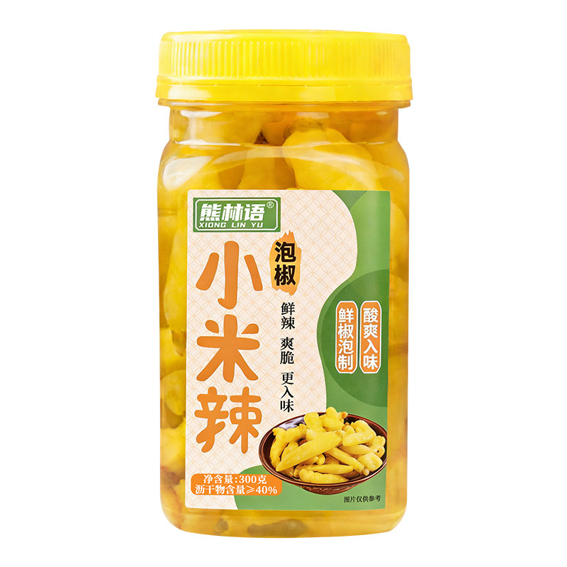 四川老坛泡椒小米椒罐装小米辣正宗野山椒下饭菜新鲜瓶装泡菜凤爪