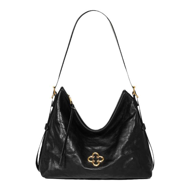 【意大利进口牛皮】卡思乐松涛hobo包单肩大容量托特包腋下包中号