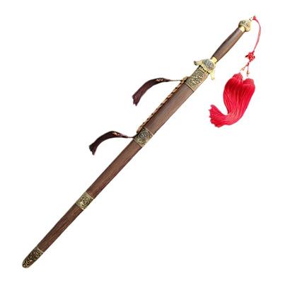 不锈钢太极剑响剑鸡翅木女士龙泉