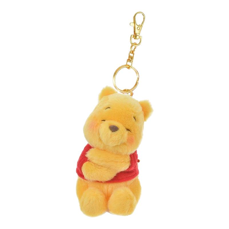 日本东京迪士尼正版拥抱维尼熊小熊维尼噗噗公仔玩偶毛绒包包挂件