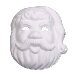 手绘面具画画白色纸浆幼儿园diy手工材料白胚涂色舞会万圣节脸谱