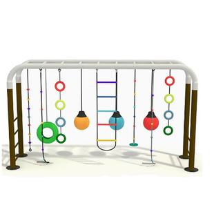 攀爬葫芦串幼儿园玩具悬挂连环圈秋千儿童攀爬绳户外感统室外吊环