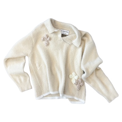 NBB李云霄同款V型开领针织毛衣