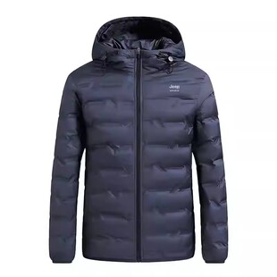 吉普石墨烯轻薄款排骨羽绒服男款冬季保暖男士外套新款男装上衣服