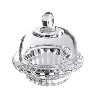 中式燕窝碗银耳盅玻璃带盖透明精致高级家用水果点心甜品碗小汤盅