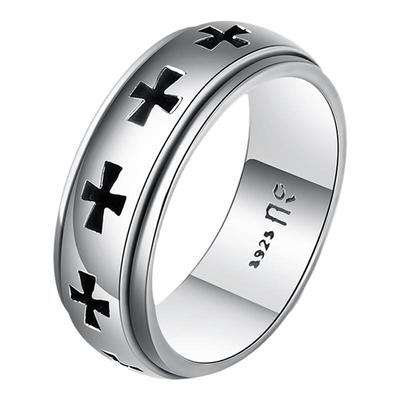 NATIVE STRANGER十字转运戒指男戒925银