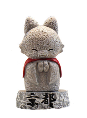 日式可爱地藏人动物石像苔藓盆景