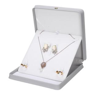 首饰盒 高档PU皮质首饰套装盒皇冠戒指项链盒珍珠链饰品盒礼品盒