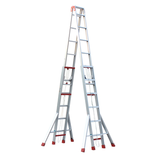 铝合金伸缩升降人字梯户外梯子加厚加高加固工程梯6米891012米
