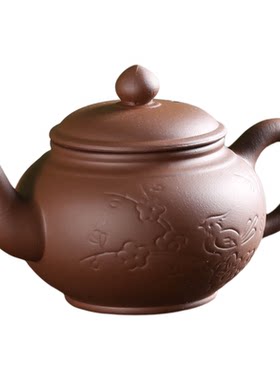 紫砂壶茶壶大容量泡茶壶手工单壶过滤陶瓷家用茶具喜鹊闹梅400ml