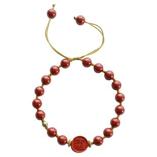 大仙的串儿《般若》朱砂手串手工编绳手链高含量帝王砂本命年礼物