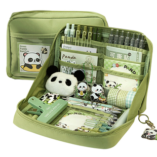 12层熊猫笔袋2025年新款超大容量高颜值文具盒女孩版初中生用铅笔盒女生小学生男生男孩ins风简约网红爆款